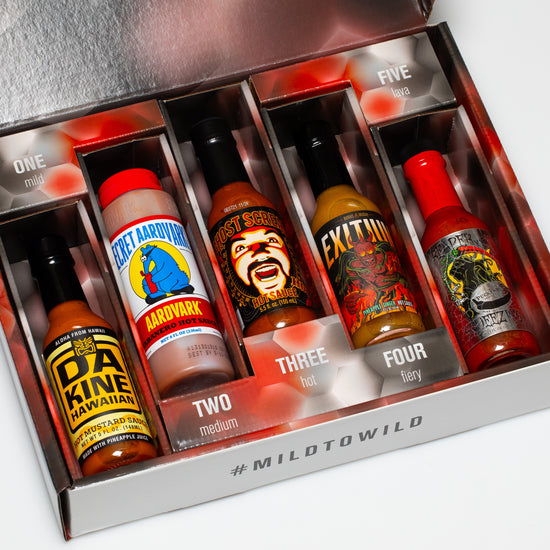 Mild-to-Wild Hot Sauce Challenge Box