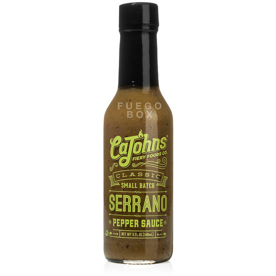 CaJohns Fiery Foods Co. Serrano Hot Pepper Sauce