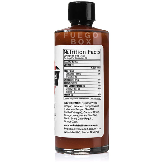 White Label Red Habanero Pequin Hot Sauce