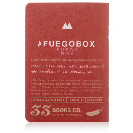 Fuego Box Hot Sauce Tasting Booklet