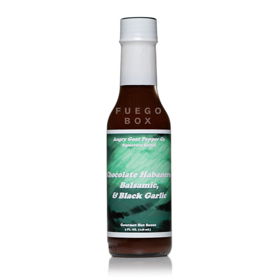 Angry Goat Pepper Company Chocolate Habanero, Balsamic, & Black Garlic Hot Sauce