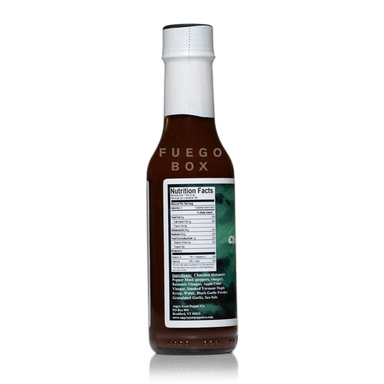 Angry Goat Pepper Company Chocolate Habanero, Balsamic, & Black Garlic Hot Sauce
