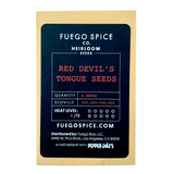 Red Devils Tongue Heirloom Super Hot Pepper Seeds