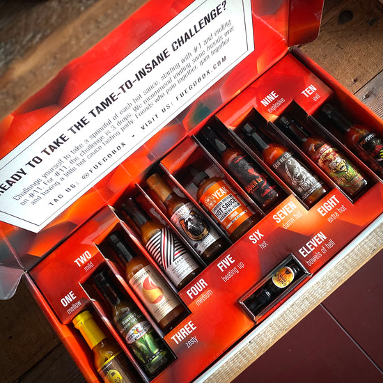 Challenge box 10 sauces piquantes